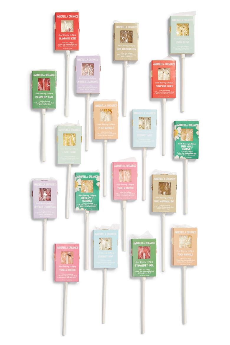 Let Love Grow 144-Piece Seed Based Lollipop Set, Main, color, WHITE MULTI