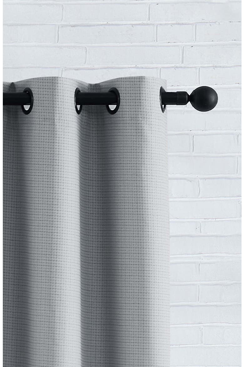 Finley Textured Blackout Set of 2 Curtain Panels, Alternate, color, LIGHT GREY