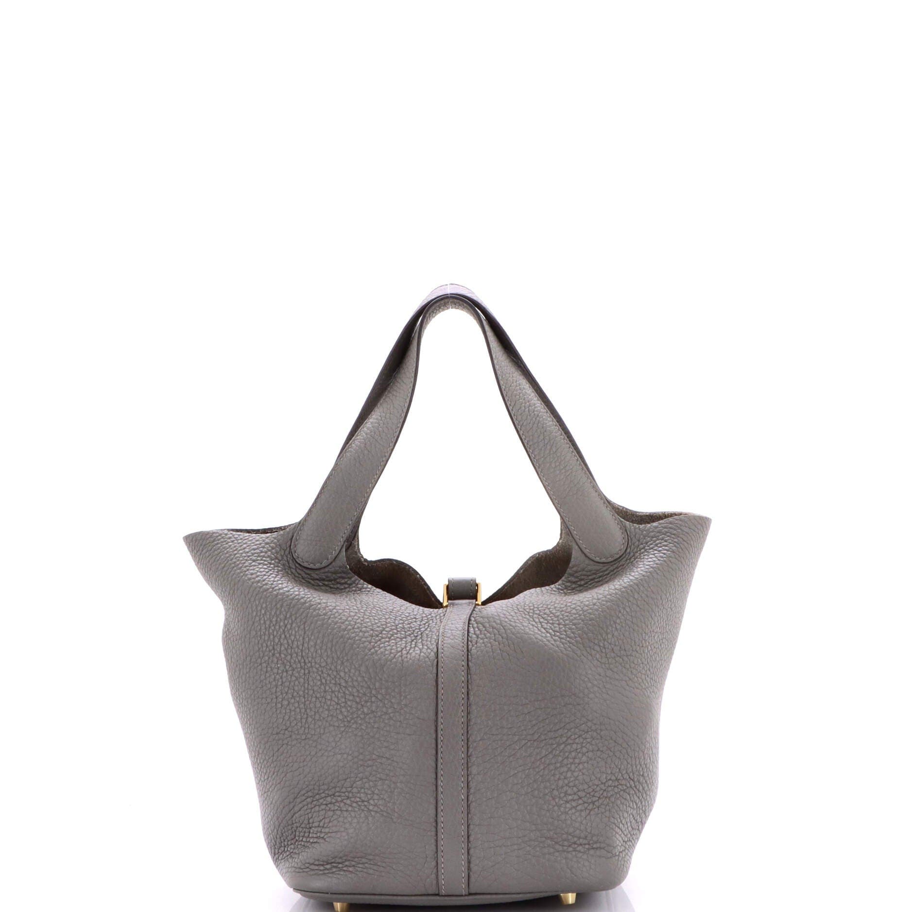 Picotin Lock Bag Clemence MM, Alternate, color, Grey