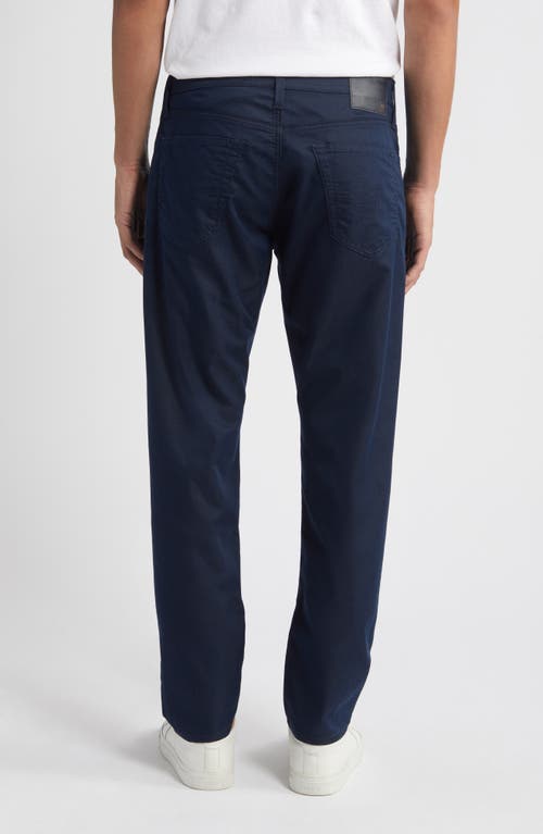 Ag Kullen Flat Front Stretch Sateen Chinos In Blue