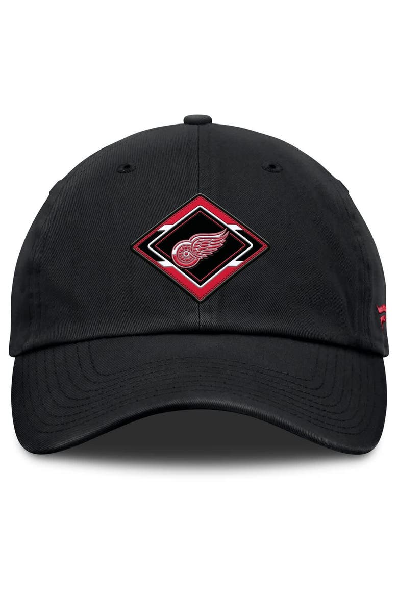 Women's Fanatics Black Detroit Red Wings Authentic Pro Rink Adjustable Hat, Alternate, color, Black