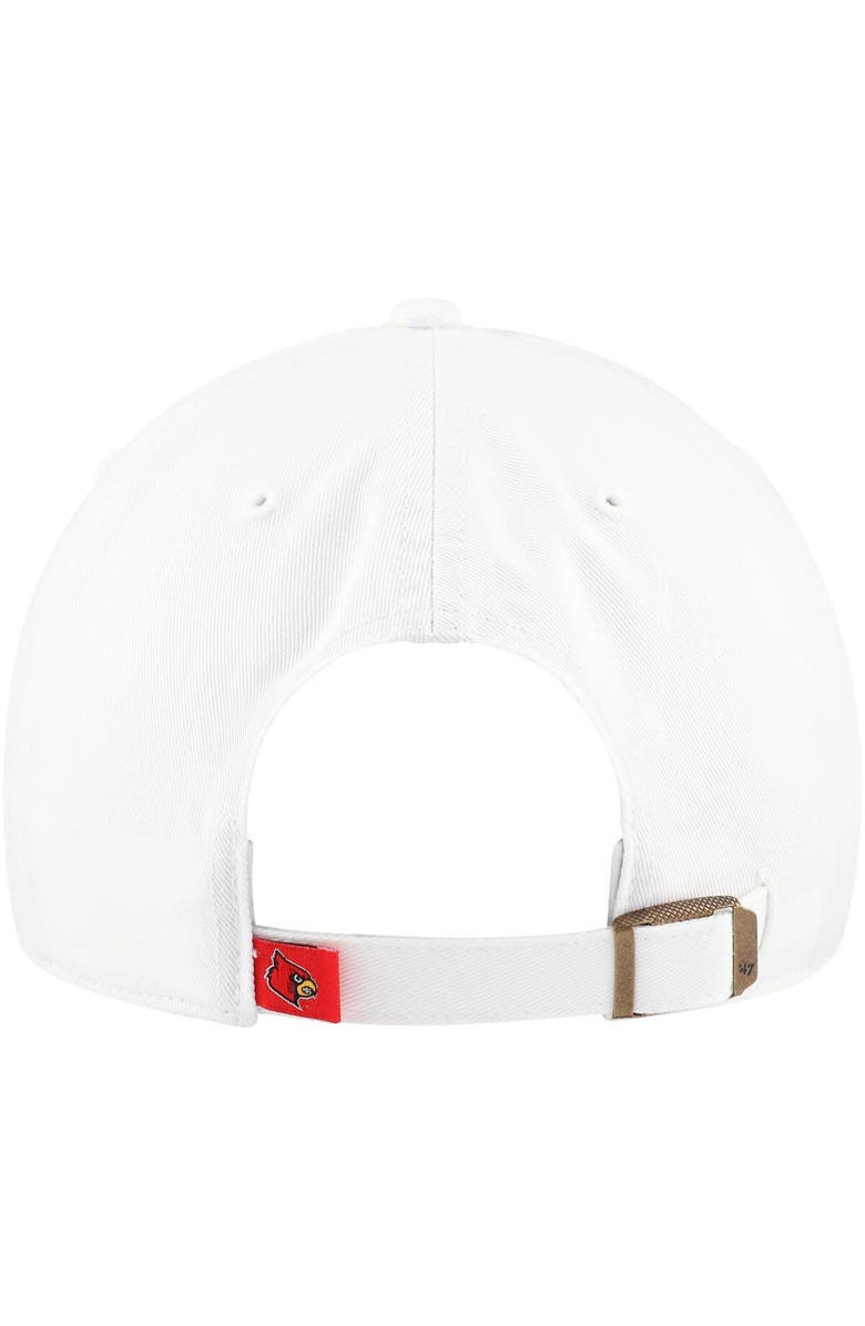 '47 Women's '47 White Louisville Cardinals Sidney Clean Up Adjustable Hat, Alternate, color, 
