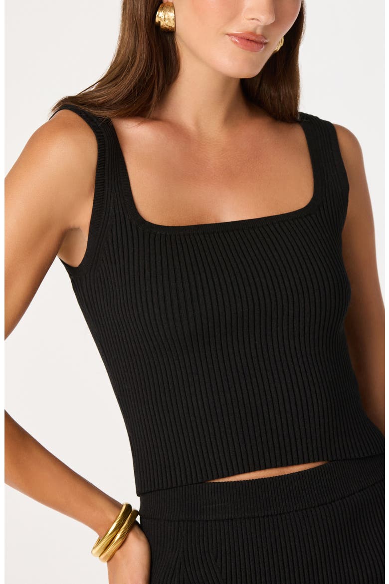 Halie Rib Crop Tank, Alternate, color, BLACK