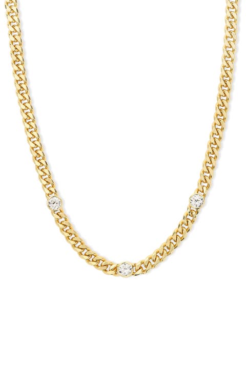 Julian Triple Station Chain Necklace