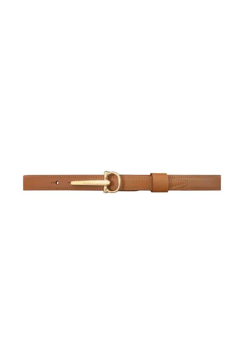 La Séduisante Horse bit Leather Belt, Main, color, Camel