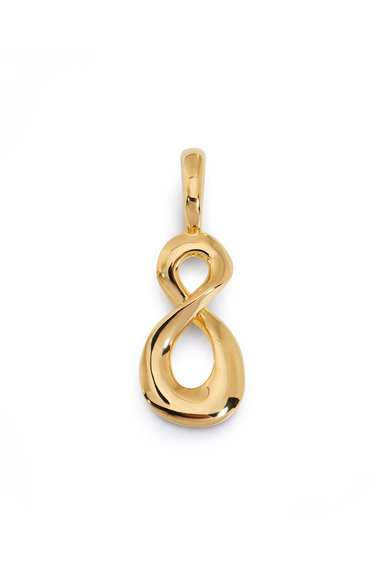 Infinity Pendant, Main, color, 18CT GOLD VERMEIL