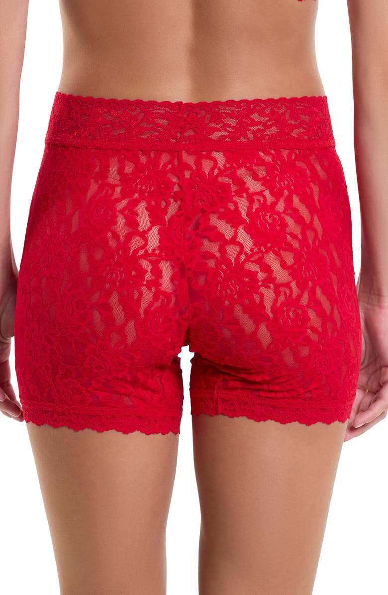 Hanky Panky Signature Lace Boxer Briefs, Alternate, color, Red