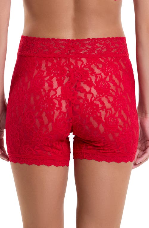 Hanky Panky Signature Lace Boxer Brief In Red