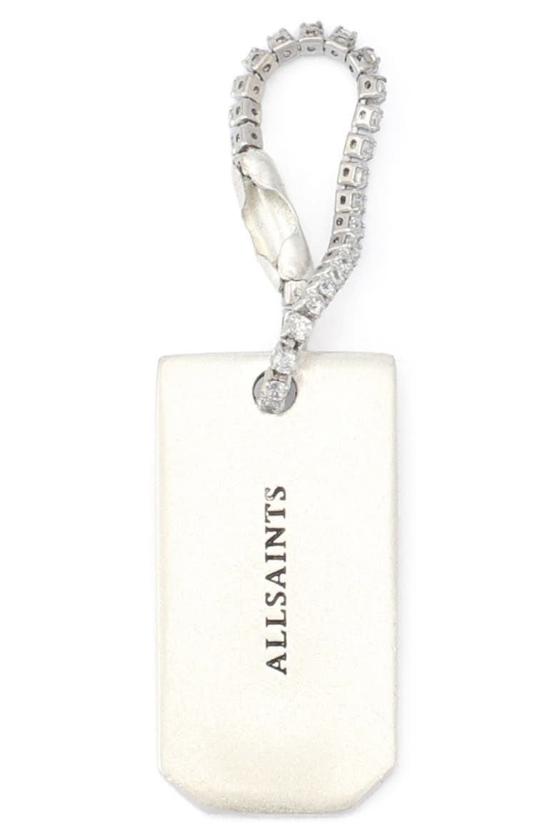 Dog Tag Pendant Necklace, Alternate, color, WARM SILVER