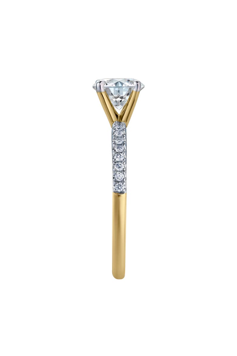 Isabella 14K Yellow Gold Round Shape Lab Grown Diamond Engagement Ring - 1.2 Ct, Alternate, color, 14K Yellow Gold