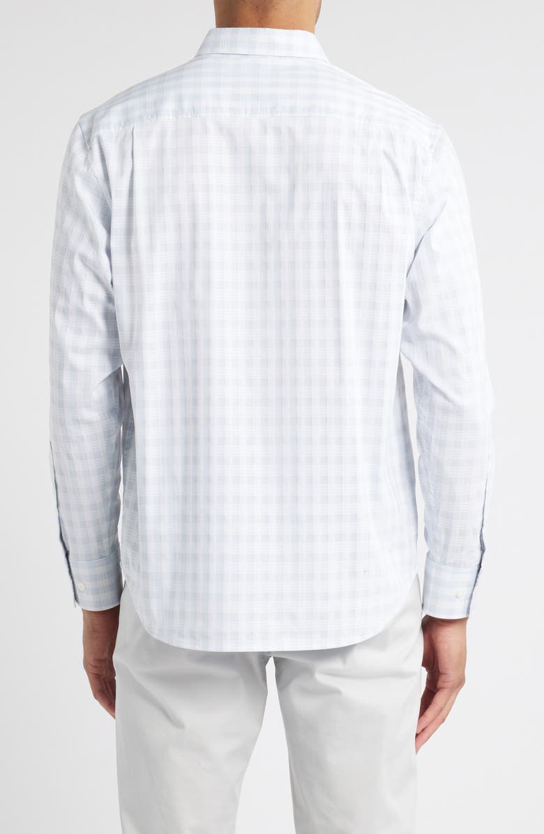Tommy Bahama Sarasota Stretch Check IslandZone<sup>®</sup> Button-Up Shirt, Alternate, color, Fog Grey