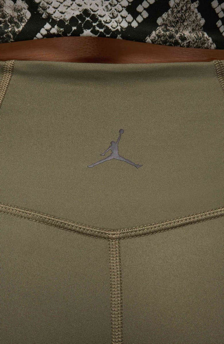 Jordan High Waist Bike Shorts, Alternate, color, Medium Olive/ White