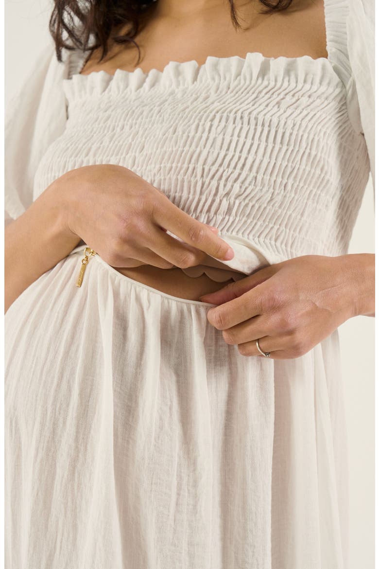 Maternity and Nursing Behemian style Smock Long Dress Mila, Alternate, color, Multicolor