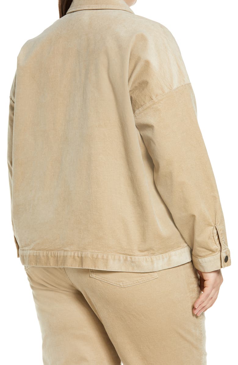 Eileen Fisher Classic Collar Corduroy Jacket, Alternate, color,