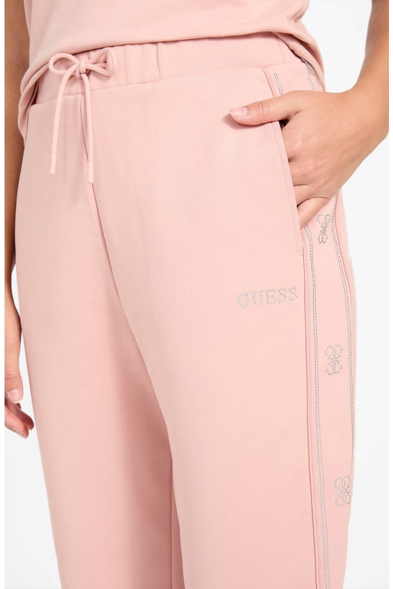 Octavia Rhinestone Joggers, Alternate, color, LIGHT PINK