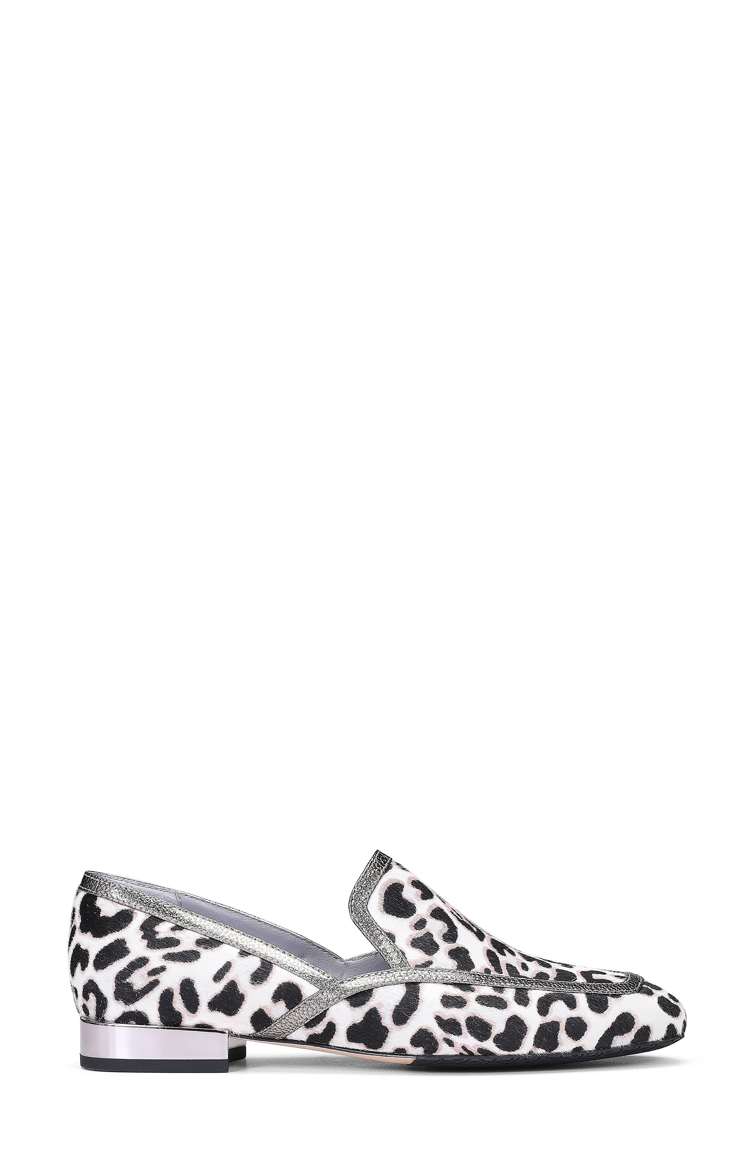Rezza Genuine Calf Hair Loafer, Alternate, color, BONE CALF HAIR