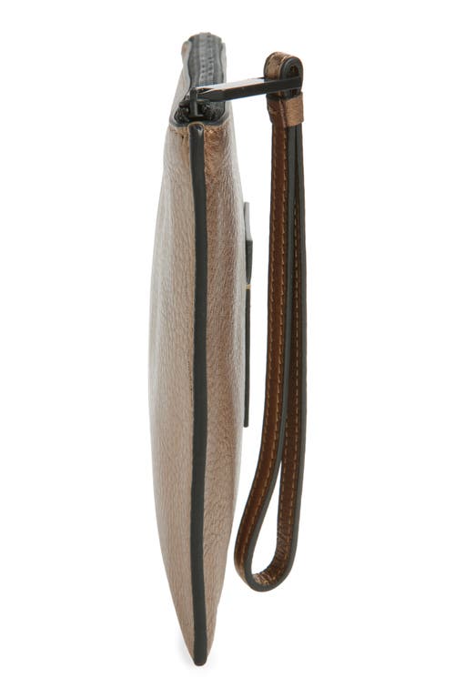 Allsaints Large Joshi Leather Wristlet Clutch