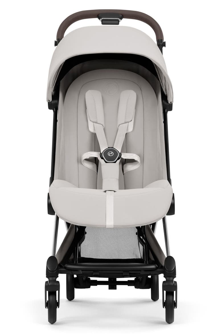 Coya Compact Lightweight Travel Stroller – Style Collection, Alternate, color, CHROME/ CITY GREY