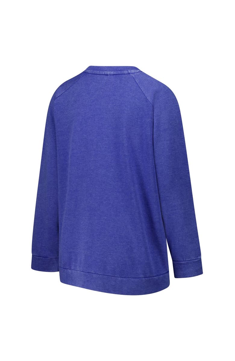 PROFILE Women's Fanatics Royal Seattle Seahawks Acid Wash Raglan Pullover Sweatshirt, Alternate, color, Royal