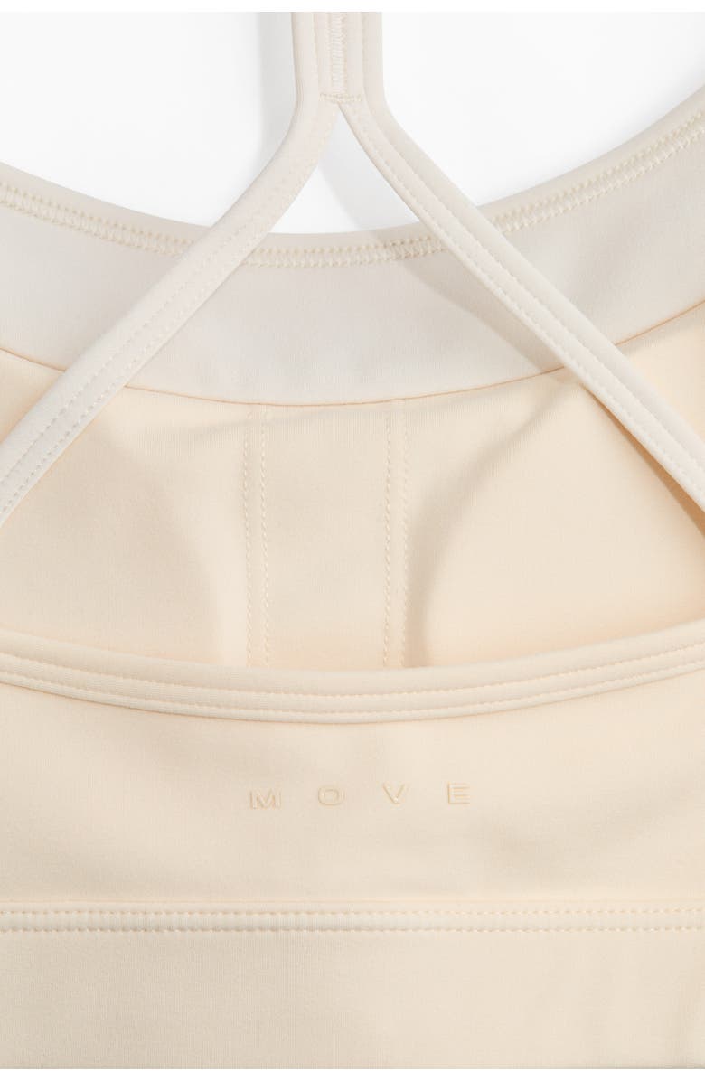 H&M Sports bra with softmove, Alternate, color, Butter Yellow