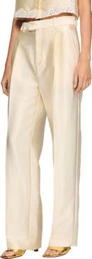 SANDRO Satin-effect trousers