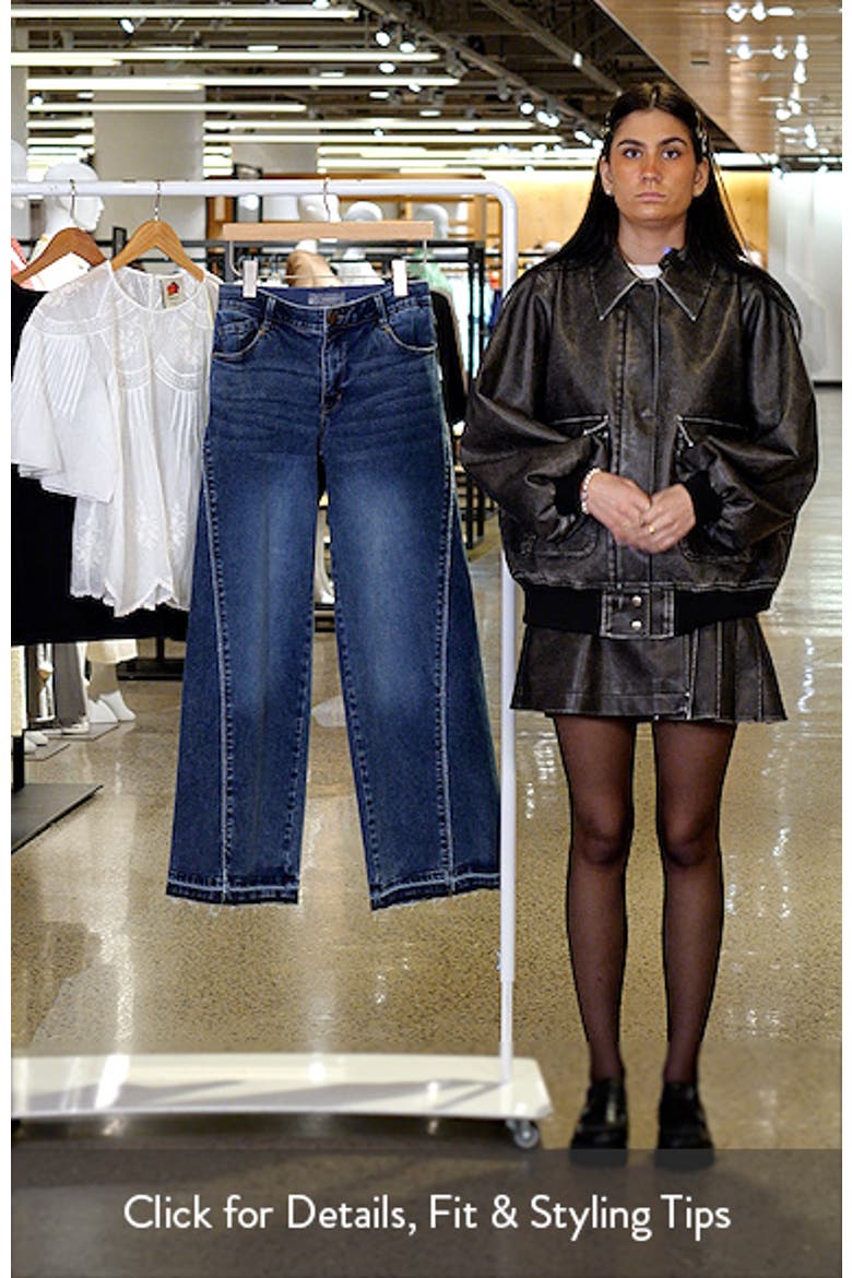 Skyrise Inset High Waist Wide Leg Jeans video