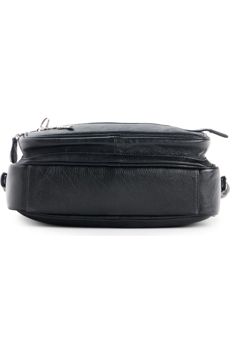 Acne Studios Small Camero Leather Shoulder Bag, Alternate, color, Black