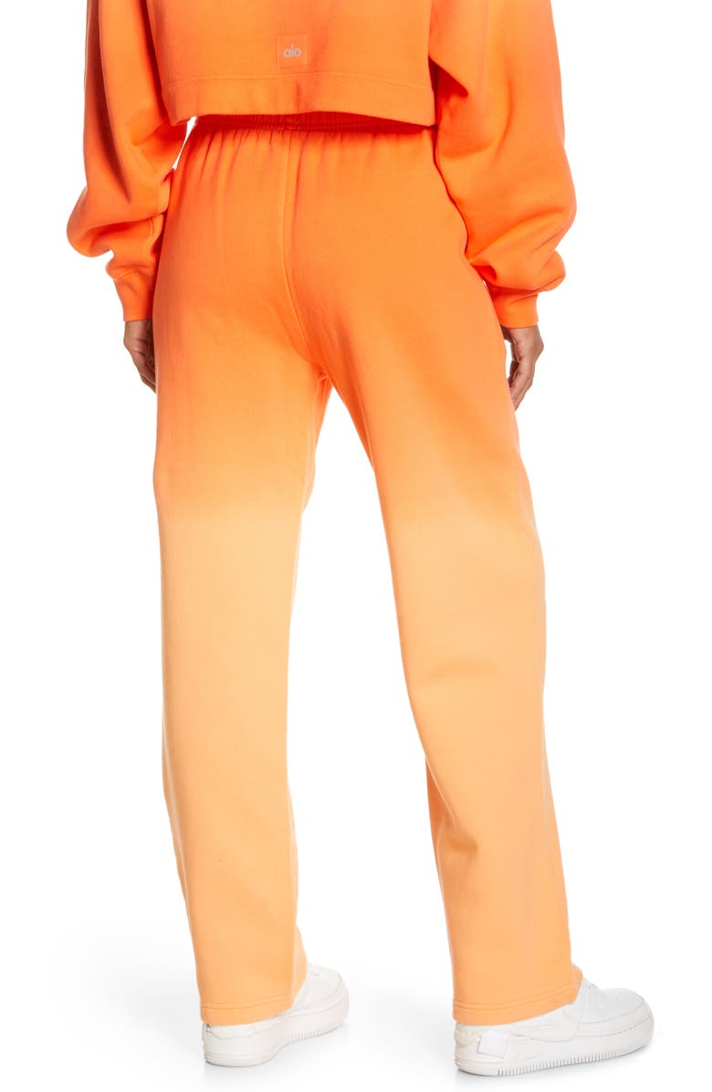 Alo Straight Leg Ombré Sweatpants, Alternate, color, 