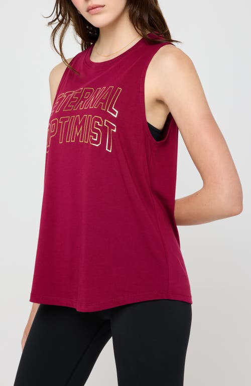 Spiritual Gangster Spiritual Optimist Graphic Tank In Red