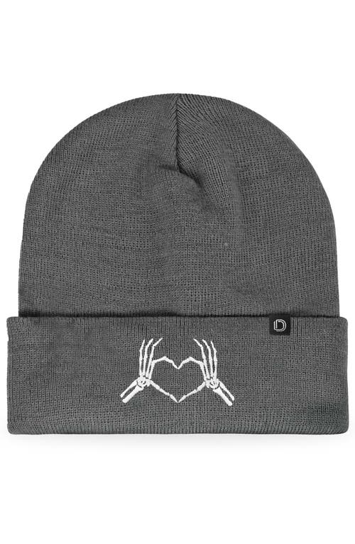 Dalix Heart Of Bones Beanie In Baby Blue