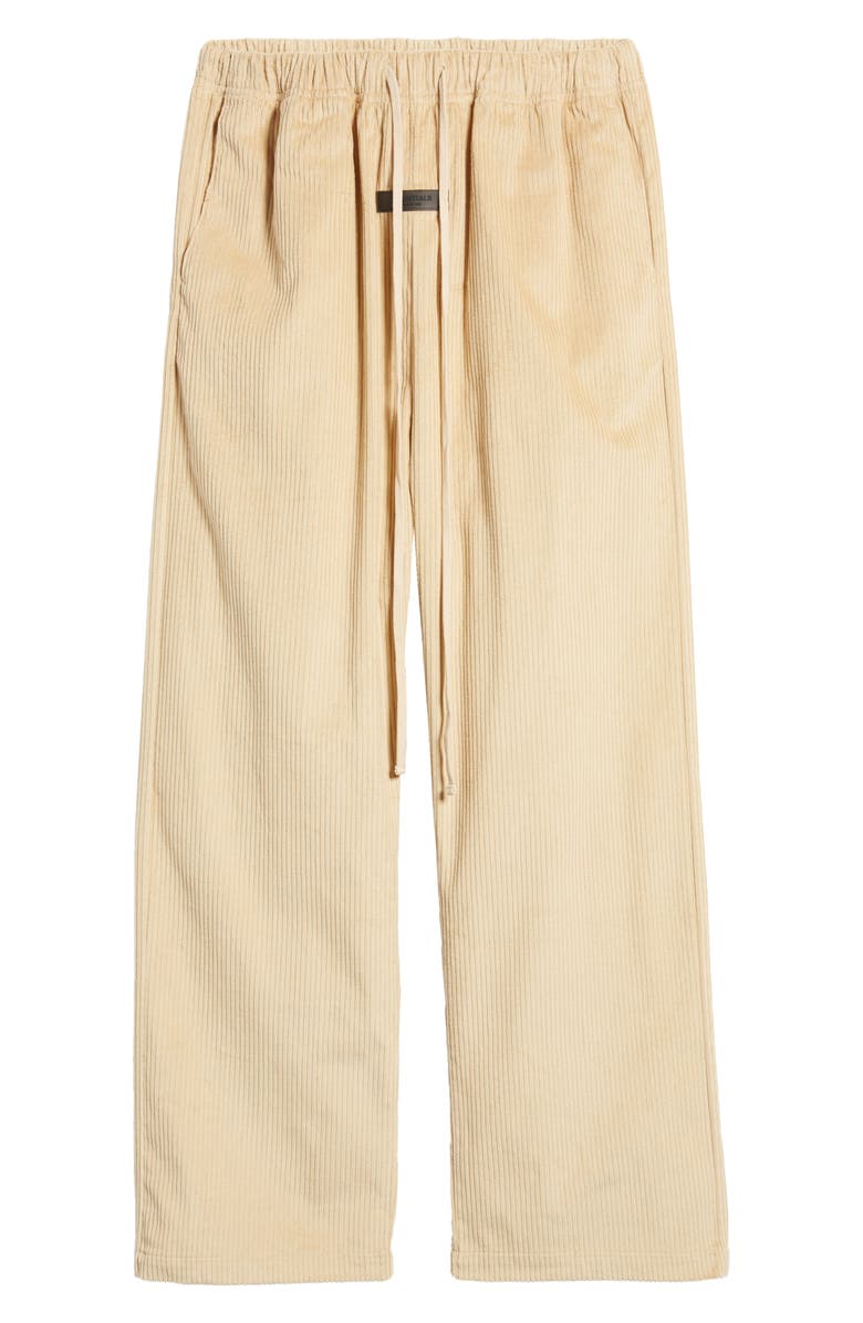 Fear of God Essentials Relaxed Cotton Corduroy Trousers, Alternate, color,