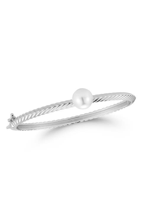 10mm Cultured Pearl Bangle Bracelet