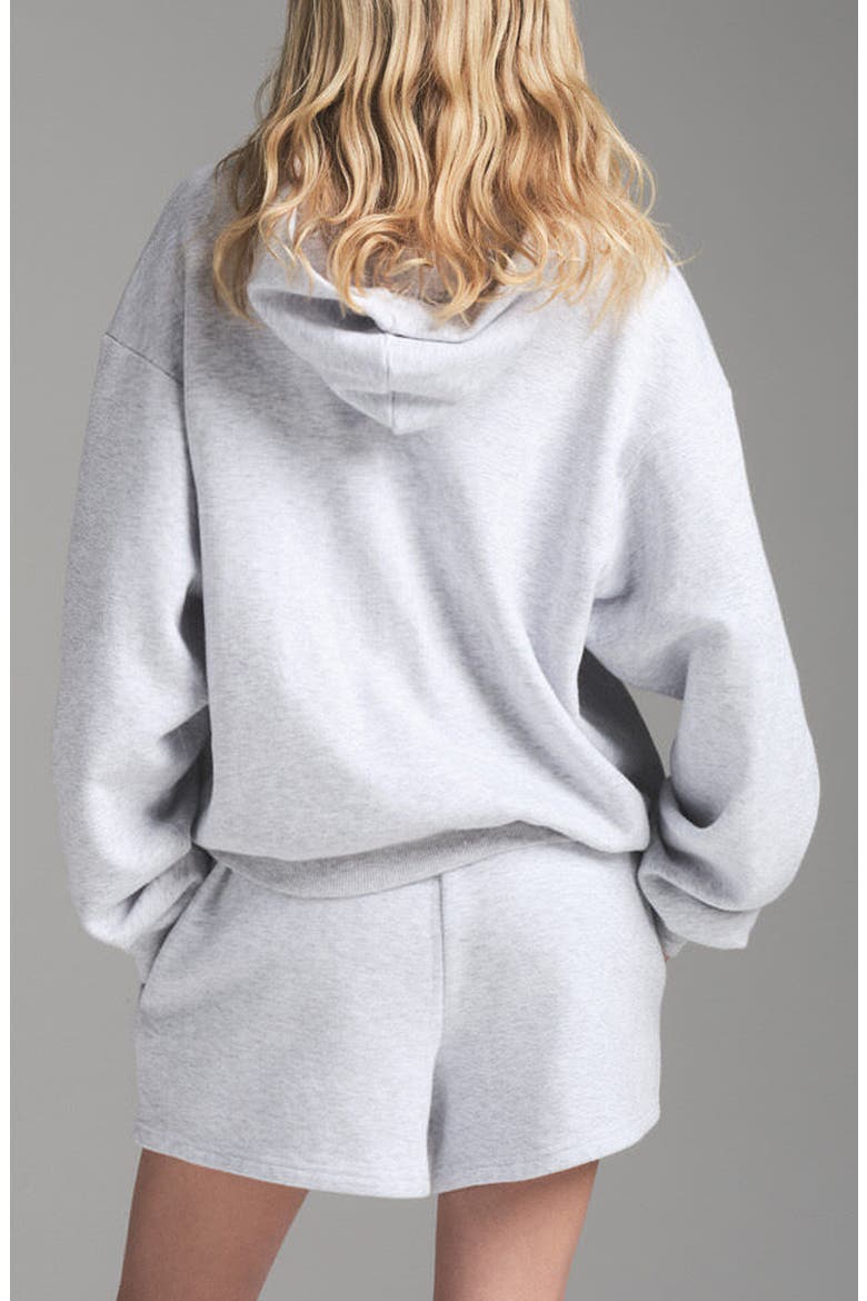 Cotton Fleece Blend Classic Hoodie, Alternate, color, LIGHT HEATHER GREY