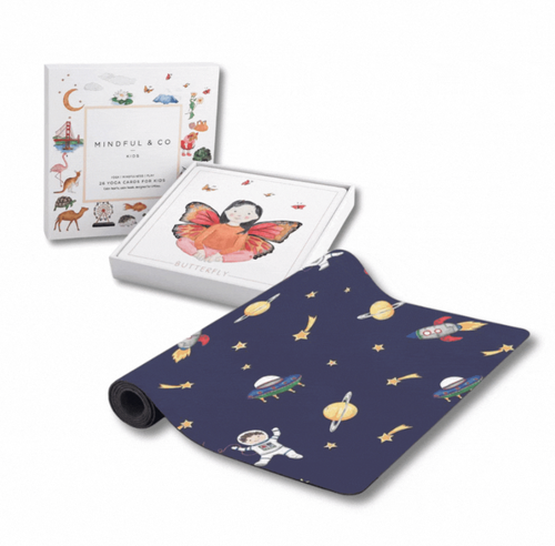 Mindful & Co Kids Beginner Yoga Bundle in Space Print  product