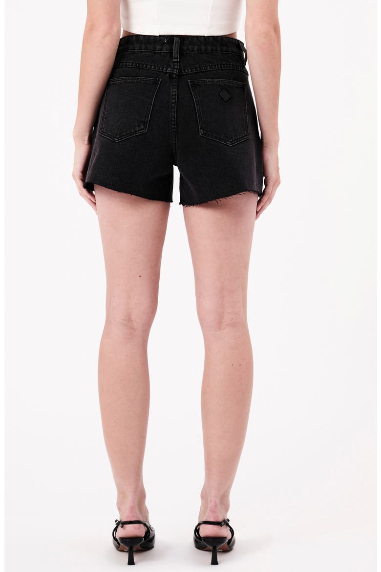 Venice Heidi Cutoff Denim Shorts, Alternate, color, WASHED BLACK