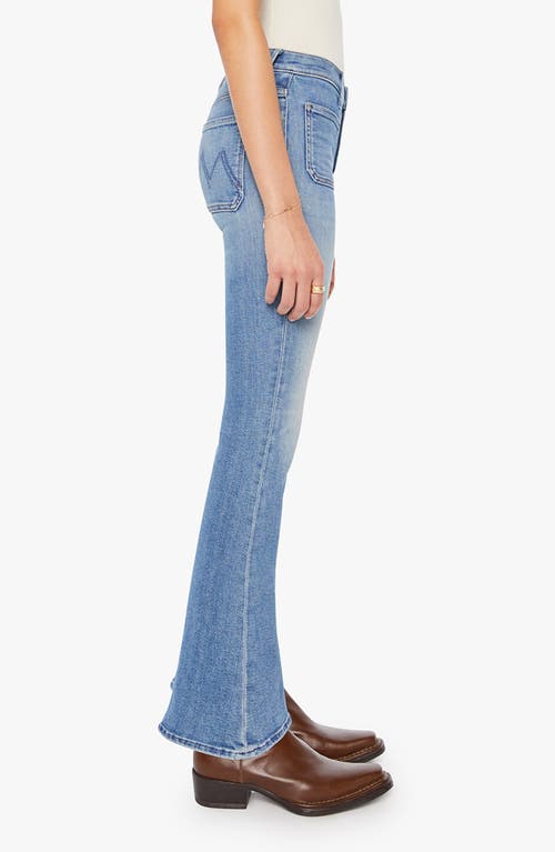 Mother The Patch Pocket Weekender Jeans In Poppin Wheelies In Blue