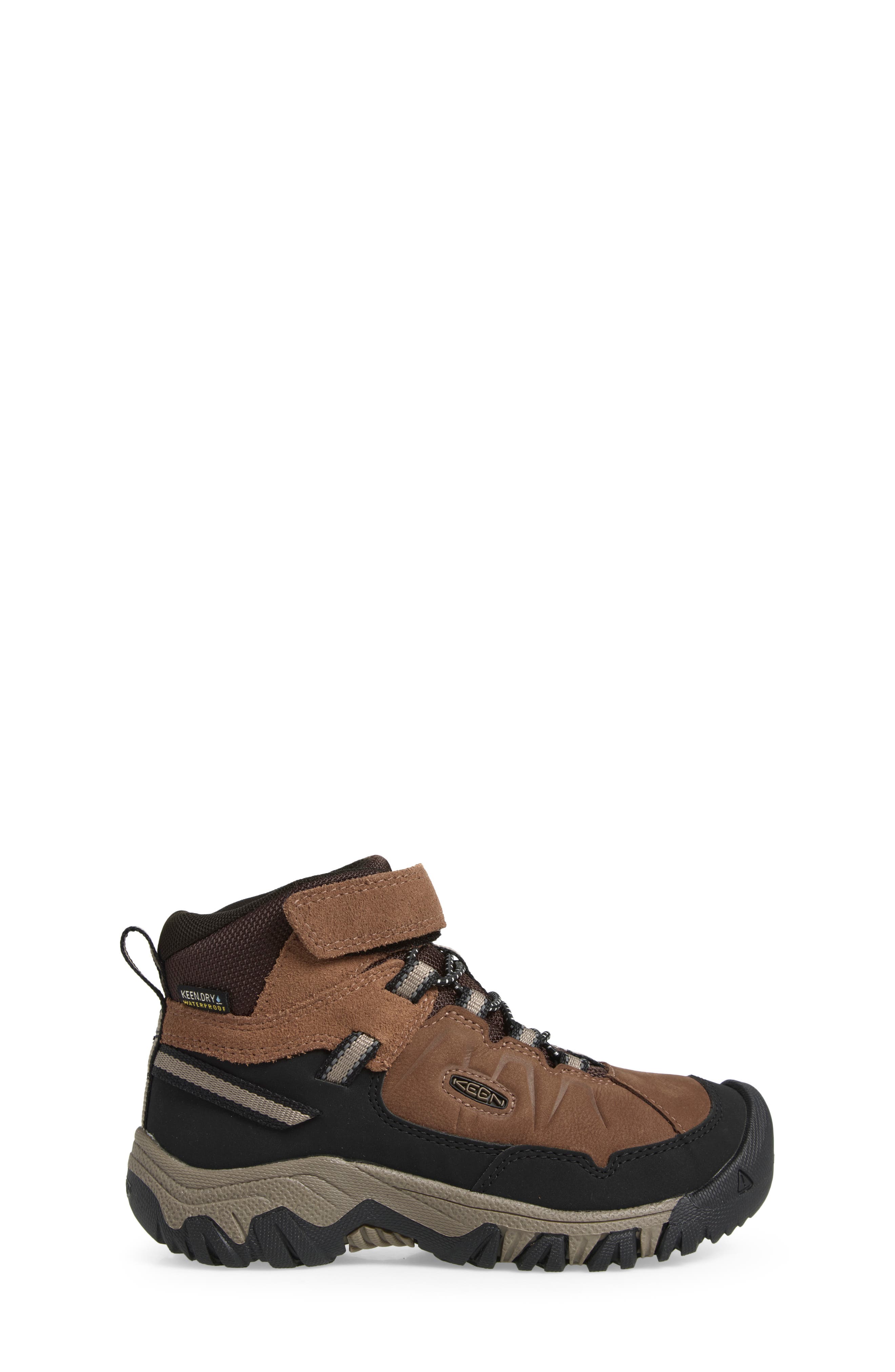 Kids' Targhee IV Mid Waterproof Hiking Shoe, Alternate, color, BISON/BRINDLE