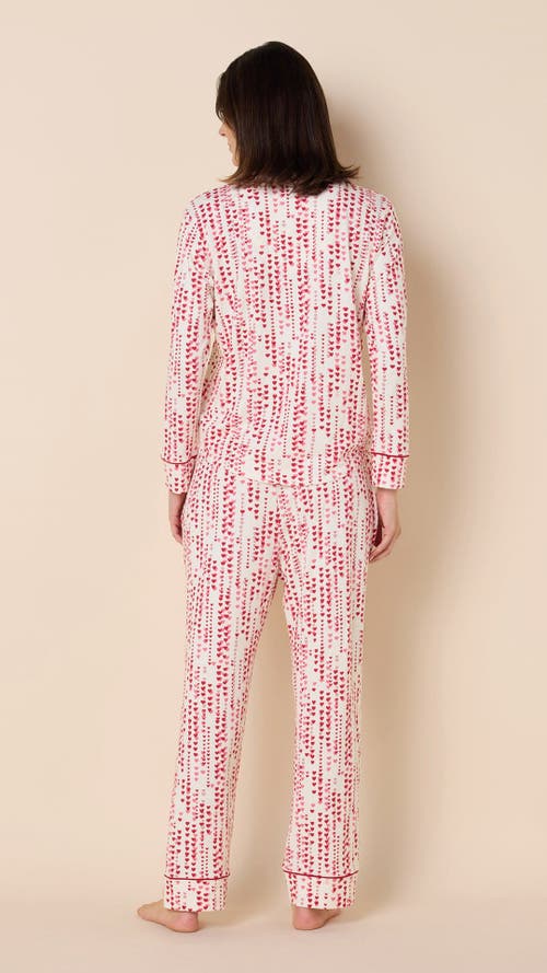 The Cat's Pajamas Pima Knit Pajama Print Set In Multi