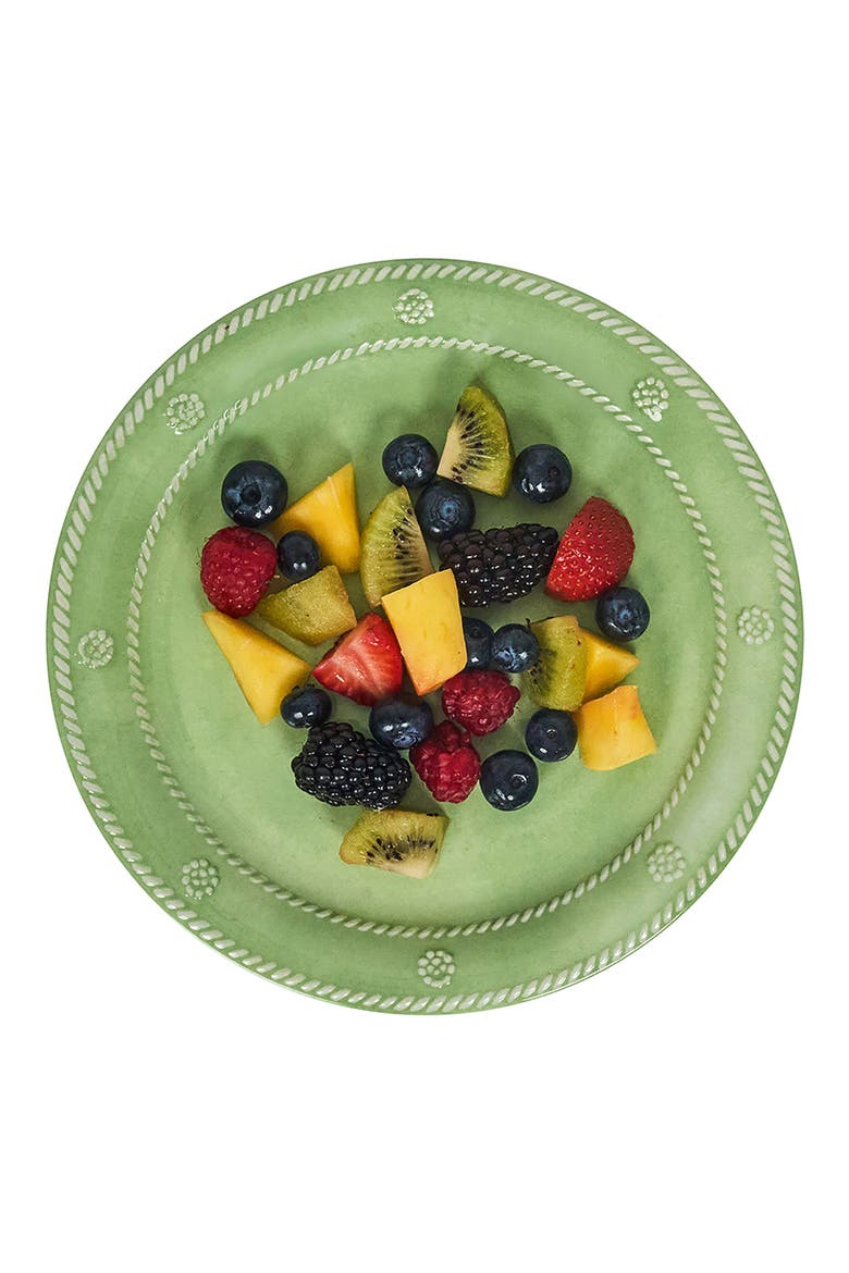 Berry & Thread Set of 4 Melamine Dessert Plates, Alternate, color, SEAGRASS