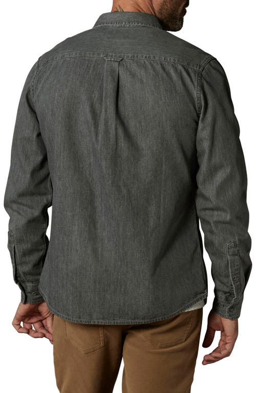 The Normal Brand Denim Button-up Shirt In Grey Wash