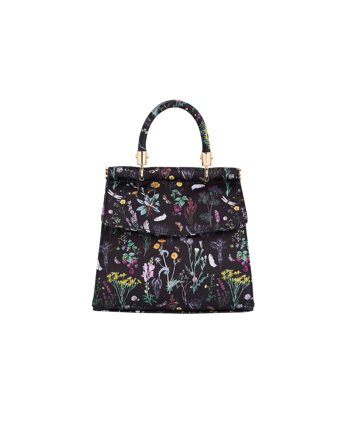 Fable England Wilderness Black Mini Top Handle Tote, Main, color, Black