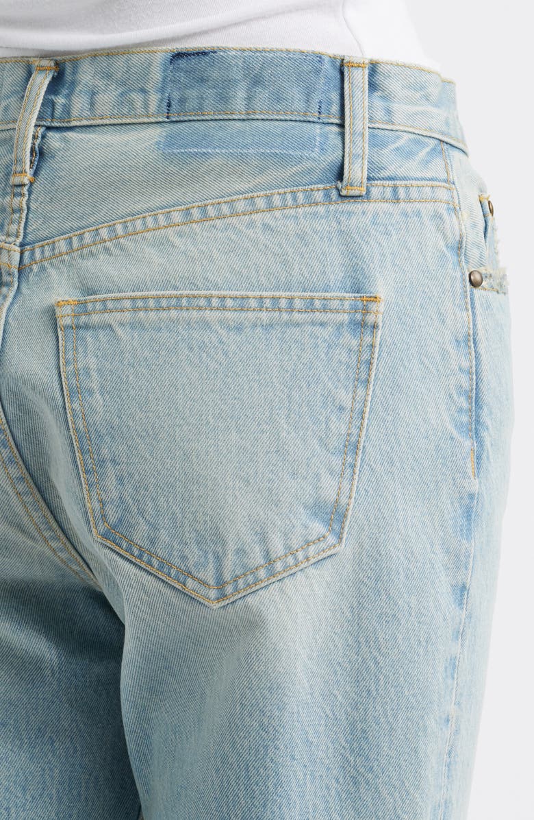 THE GREAT. The Wayne Crop Straight Leg Jeans, Alternate, color, Tidal Wash