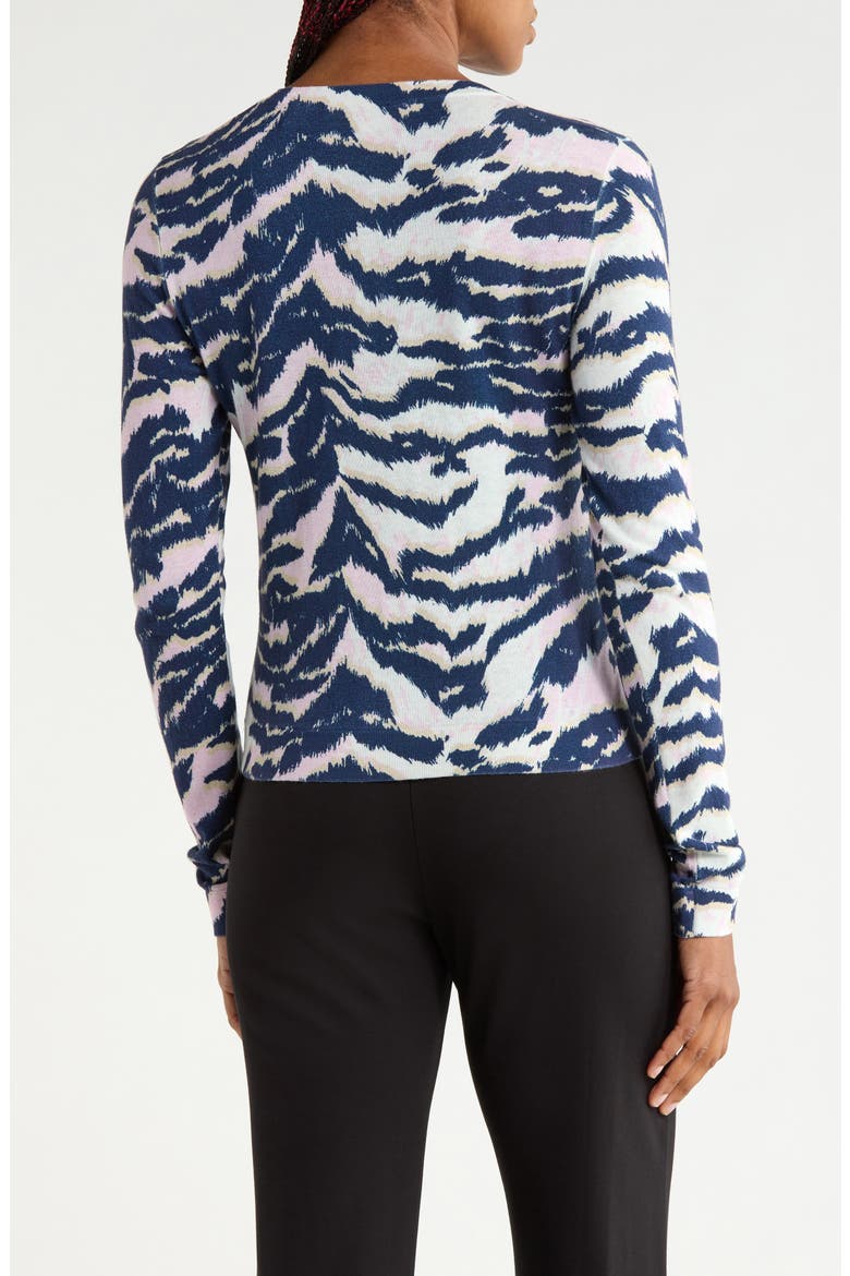 Roma Cotton and Silk Cardigan, Alternate, color, PALACE TIGER PRINTED