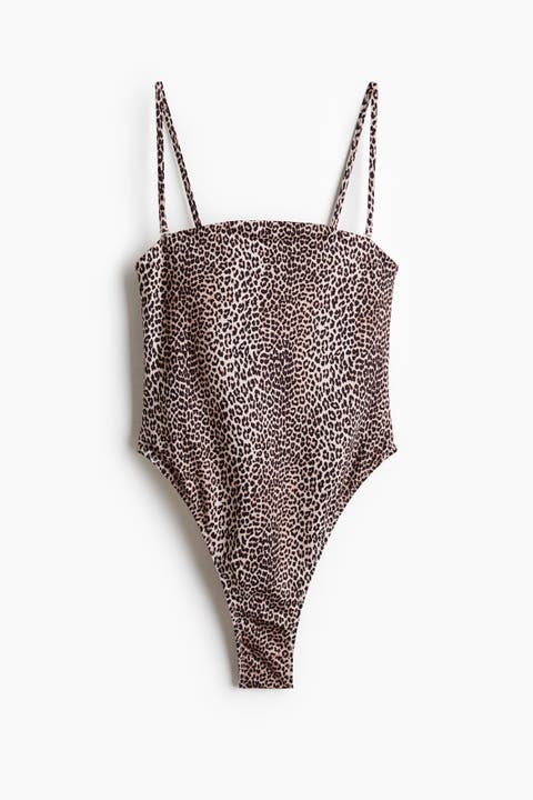 Padded-cup Bandeau Swimsuit
