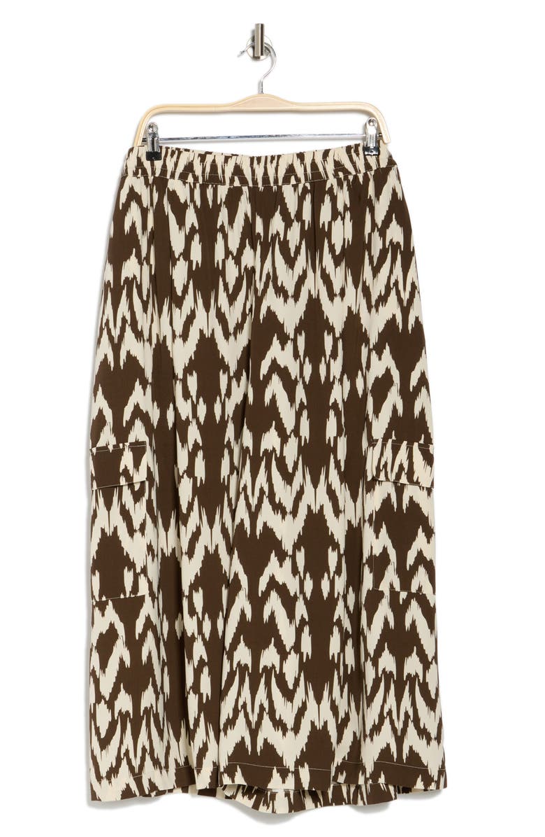 Adrianna Papell Cargo Pull-On Pants, Alternate, color, Java/ Barley Ikat
