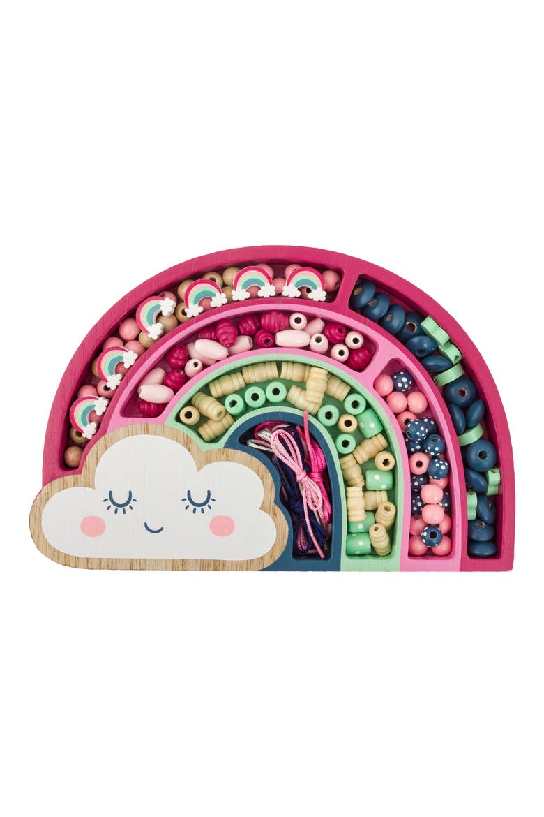 Kids' Rainbow Bead Boutique Set, Main, color, PINK