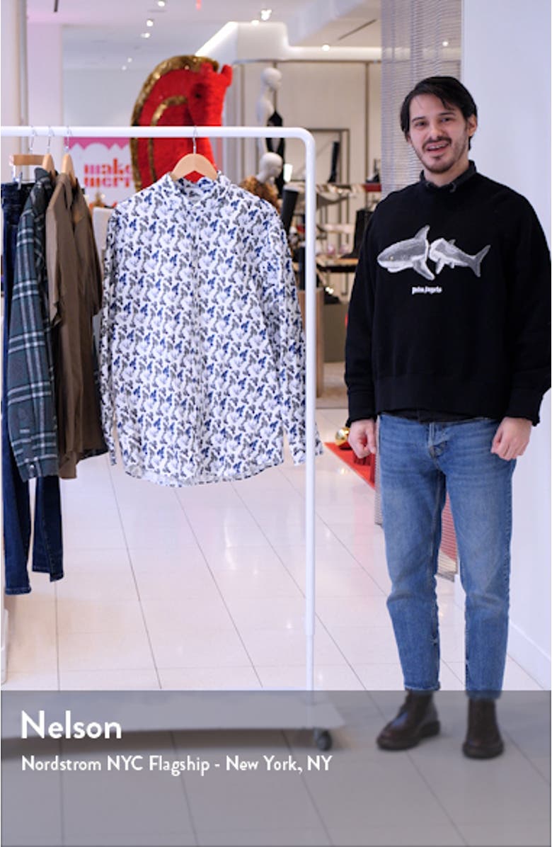 Harold Hi-Flex Stretch Leaf Button-Up Shirt, sales video thumbnail