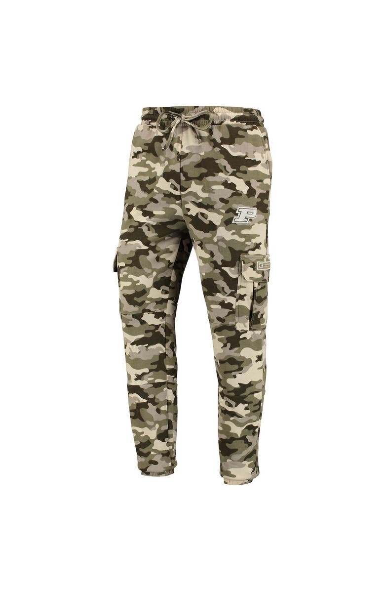COLOSSEUM Men's Colosseum Camo Purdue Boilermakers OHT Military Appreciation Code Fleece Pants, Alternate, color,