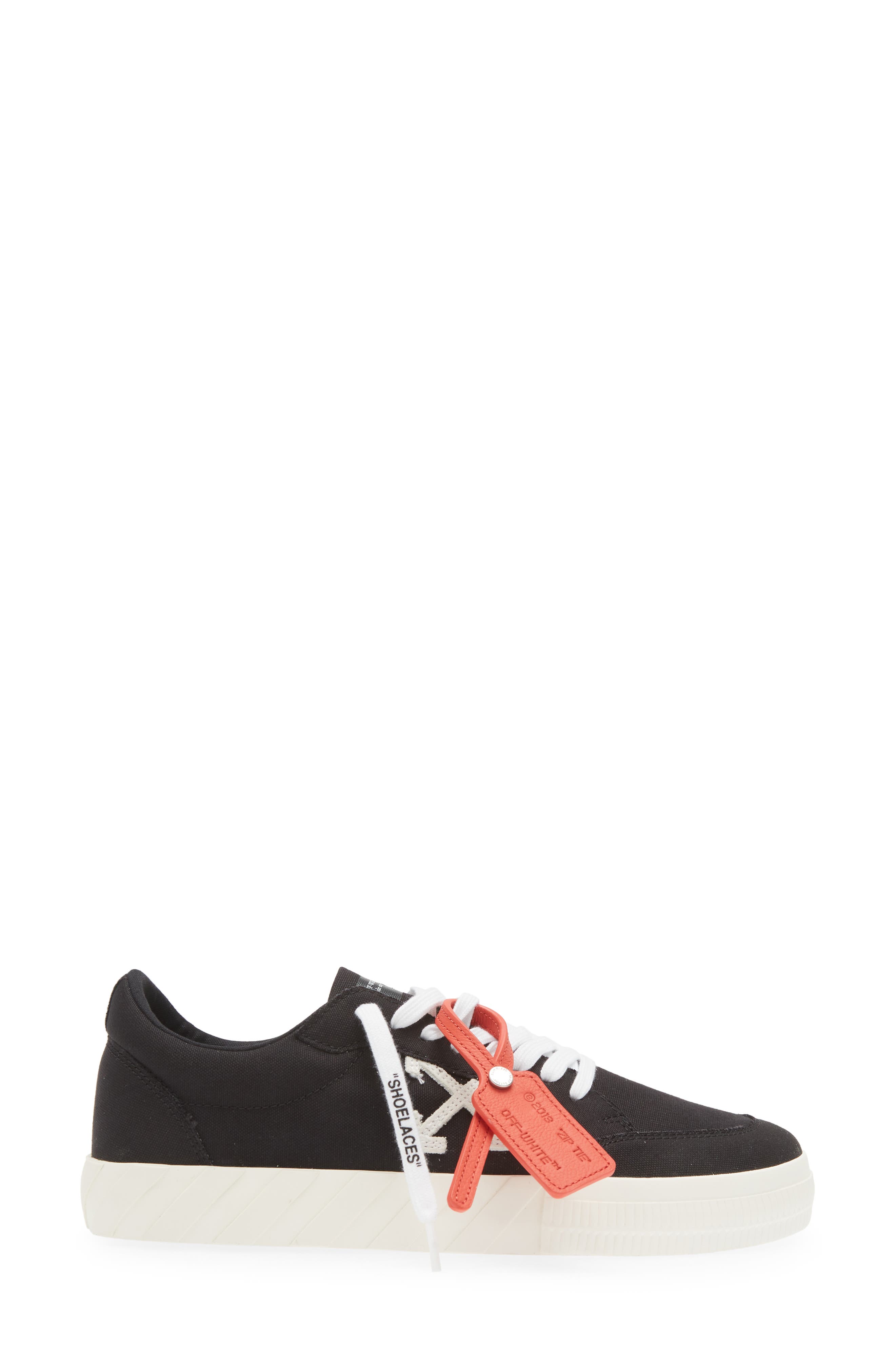 Off-White Low Top Vulcanized Sneaker, Alternate, color, 