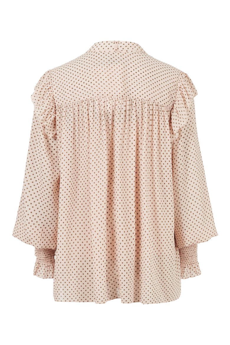 Lara Dot Print Shirt, Alternate, color, ROSEWATER PINK